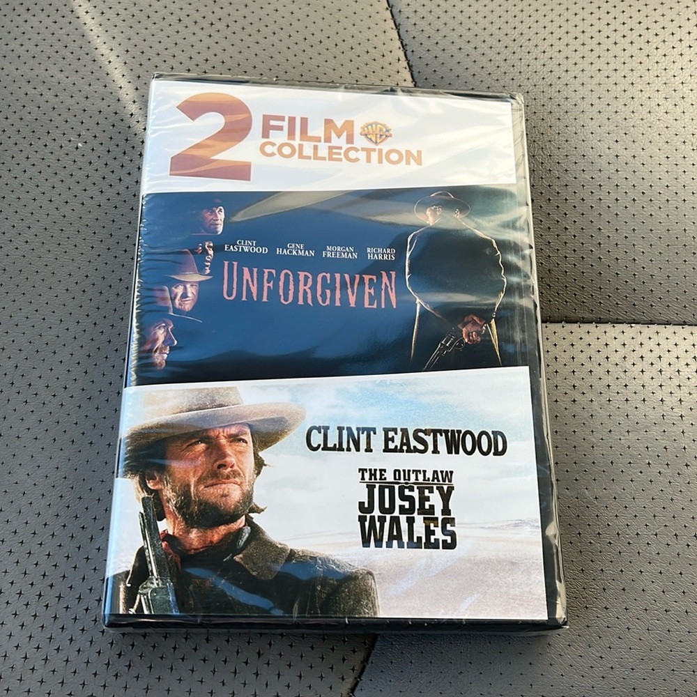 2 Film DVD Collection Unforgiven & The Outlaw Josey Wales - Never Opened